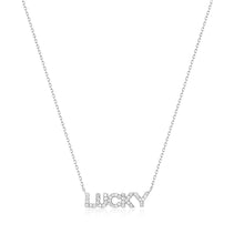 Load image into Gallery viewer, Lucky | Diamond Necklace Necklaces AURELIE GI White Gold 
