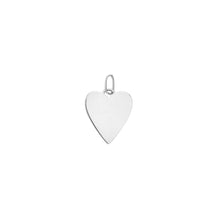 Load image into Gallery viewer, JOY | Engravable Heart Charm Necklace Charms AURELIE GI White Gold 
