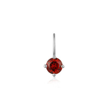 Load image into Gallery viewer, JANUARY | Garnet Necklace Charm Necklace Charms AURELIE GI White Gold 
