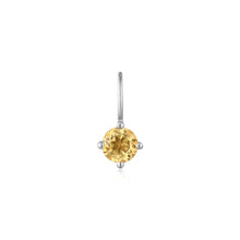 Load image into Gallery viewer, NOVEMBER | Citrine Necklace Charm Necklace Charms AURELIE GI White Gold 
