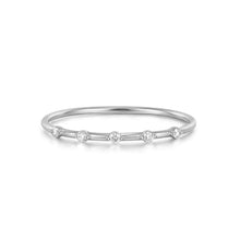 Load image into Gallery viewer, DELIA | Half-Eternity Diamond Ring Rings AURELIE GI #5 White Gold 

