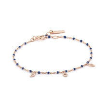 Load image into Gallery viewer, Rose Gold Dotted Triple Raindrop Bracelet
