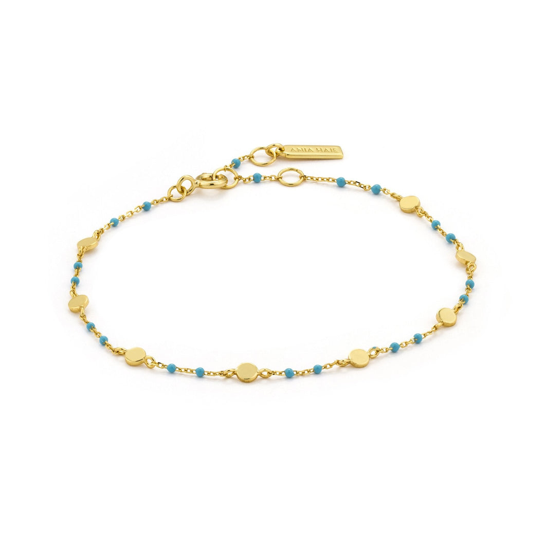 Gold Dotted Discs Bracelet