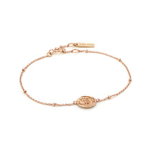 Load image into Gallery viewer, Rose Gold Emblem Beaded Bracelet
