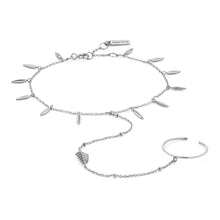 Load image into Gallery viewer, Silver Tropic Hand Chain Bracelet
