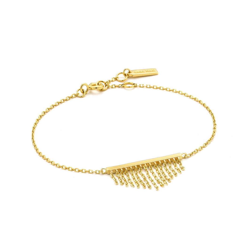 Gold Fringe Fall Bracelet