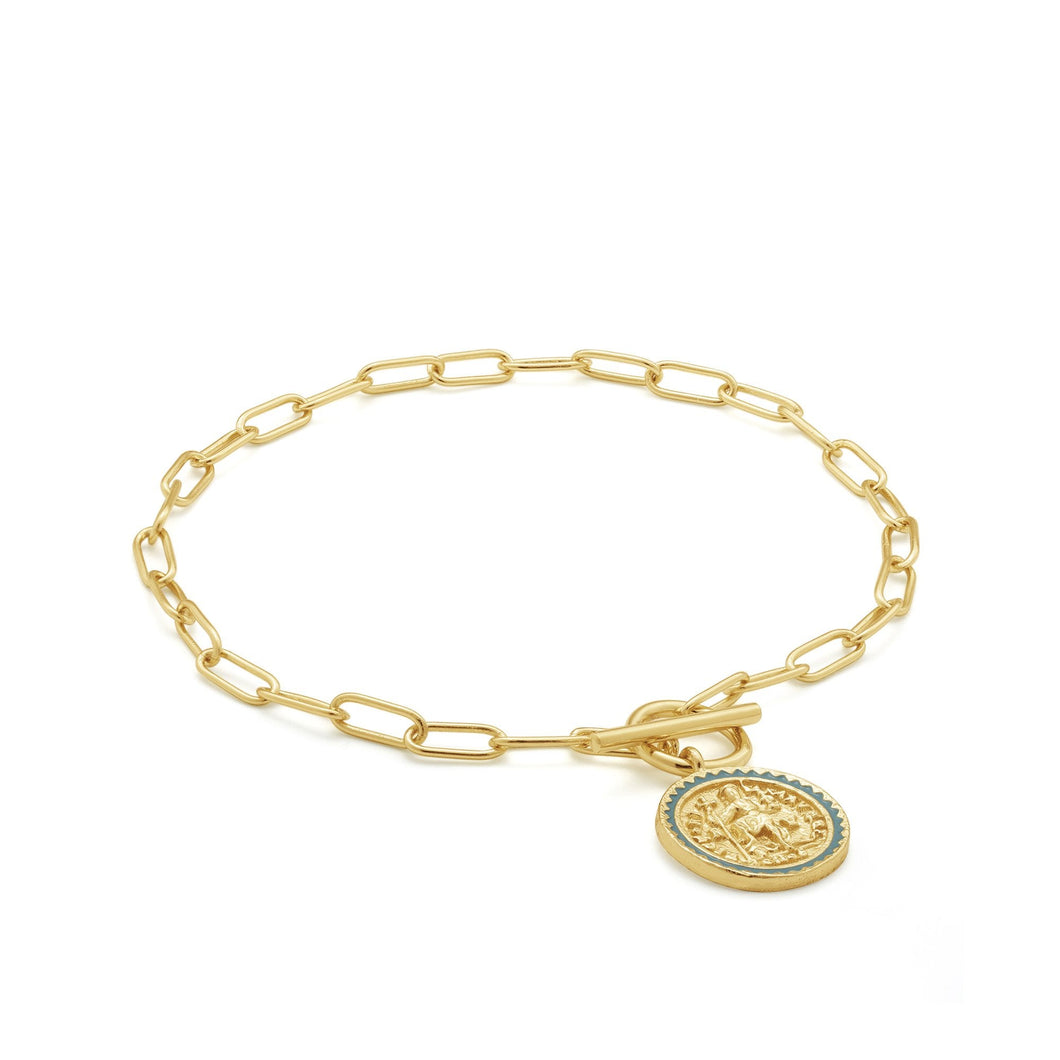 Gold Emperor T-bar Bracelet