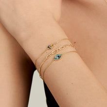 Load image into Gallery viewer, Gold Figaro Chain Bracelet
