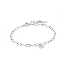 Load image into Gallery viewer, Silver Chunky Chain Padlock Bracelet
