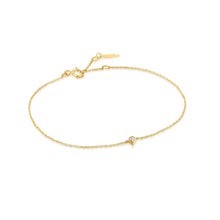Load image into Gallery viewer, 14kt Gold Single Natural Diamond Bracelet
