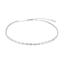 Load image into Gallery viewer, Silver Chain Solid Choker
