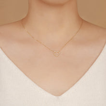 Load image into Gallery viewer, EMMA | Open Diamond Heart Necklace
