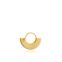 Load image into Gallery viewer, Gold Geometry Fan Hoop Earrings
