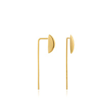 Load image into Gallery viewer, Gold Geometry Solid Drop Earrings
