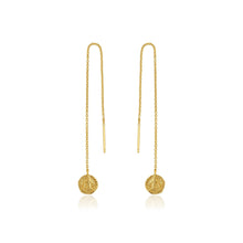 Load image into Gallery viewer, Gold Deus Threader Earrings
