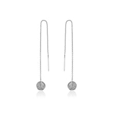 Load image into Gallery viewer, Silver Deus Threader Earrings
