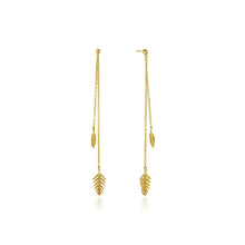 Load image into Gallery viewer, Gold Tropic Drop Earrings
