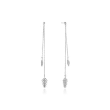 Load image into Gallery viewer, Silver Tropic Drop Earrings

