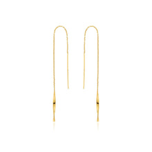 Load image into Gallery viewer, Gold Helix Threader Earrings
