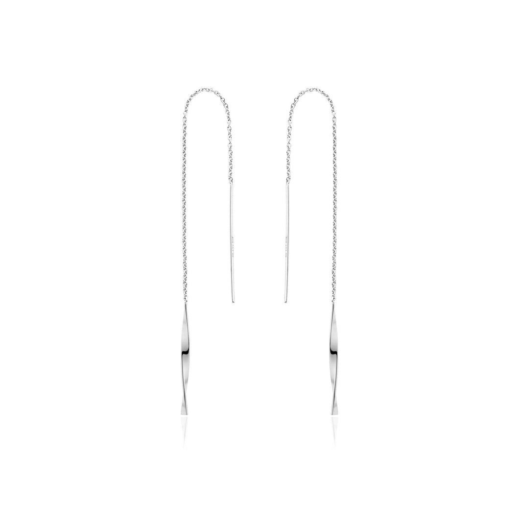 Silver Helix Threader Earrings