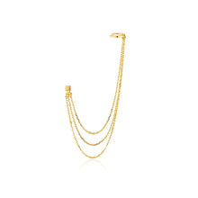 Load image into Gallery viewer, Gold Draping Swing Ear Cuff
