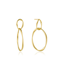 Load image into Gallery viewer, Gold Swirl Nexus Earrings
