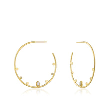 Load image into Gallery viewer, Gold Dream Open Hoop Earrings
