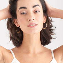 Load image into Gallery viewer, Gold Dream Open Hoop Earrings
