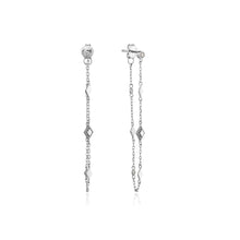 Load image into Gallery viewer, Silver Bohemia Chain Stud Earrings
