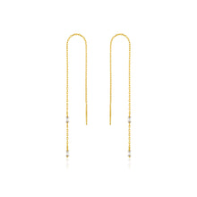 Load image into Gallery viewer, Gold Glow Threader Earrings
