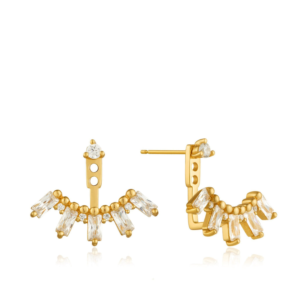 Gold Cluster Ear Jackets