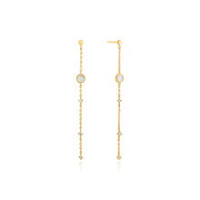 Load image into Gallery viewer, Gold Mother Of Pearl Drop Earrings
