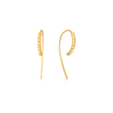 Load image into Gallery viewer, Gold Spike Solid Drop Earrings
