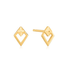 Load image into Gallery viewer, Gold Spike Diamond Stud Earrings
