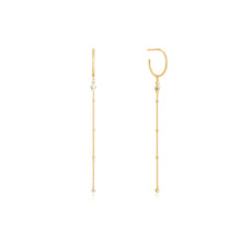 Load image into Gallery viewer, Gold Midnight Drop Earrings
