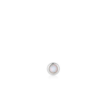 Load image into Gallery viewer, Silver Kyoto Opal Bezel Barbell Single Earring
