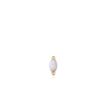 Load image into Gallery viewer, Gold Kyoto Opal Marquise Barbell Single Earring
