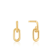 Load image into Gallery viewer, Gold Link Stud Earrings
