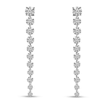 Load image into Gallery viewer, Graduated Dashing Diamond Earrings 2.5cts
