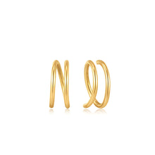 Load image into Gallery viewer, 14kt Gold Twist Earrings
