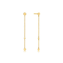 Load image into Gallery viewer, 14kt Gold Disc Drop Earrings
