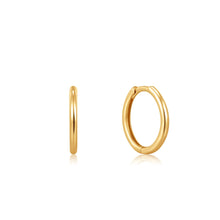 Load image into Gallery viewer, 14kt Gold Huggie Hoop Earrings
