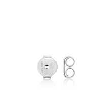 Load image into Gallery viewer, Silver Shimmer Pavé Bar Stud Earrings
