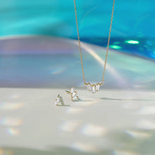 Load image into Gallery viewer, Jaci | Baguette White Sapphire Necklace Necklaces AURELIE GI 
