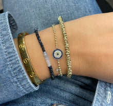 Load image into Gallery viewer, Blue Ombre Sapphire Layering Bracelet
