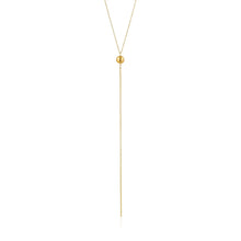 Load image into Gallery viewer, Gold Orbit Y Necklace
