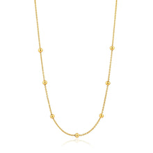 Load image into Gallery viewer, Gold Orbit Beaded Necklace
