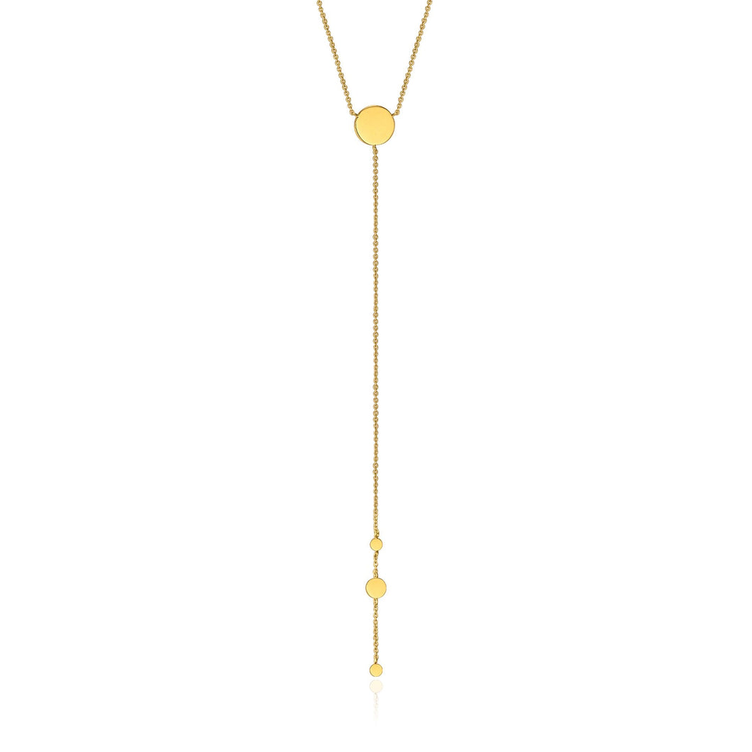 Gold Geometry Y Necklace