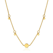 Load image into Gallery viewer, Gold Geometry Drop Discs Necklace
