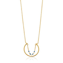 Load image into Gallery viewer, Gold Dotted Circle Necklace
